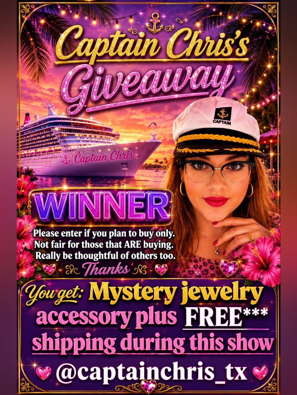 Giveaway *for Live/Silent Show Only*